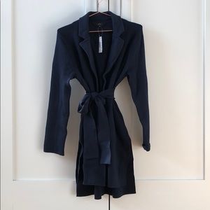 J. Crew wrap sweater blazer in navy